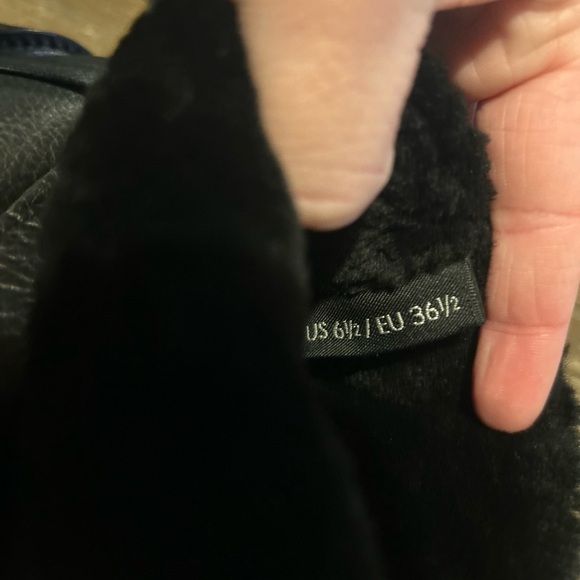 Vince Cagney sz. 6.5 Shearling Fur-Lined Leather Moto Boot. Bikercore punk goth - Picture 3 of 5